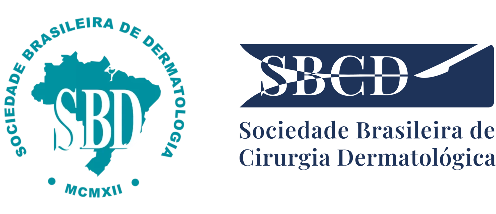 Selos da Sociedade Brasileira de Dermatologia e da Sociedade Brasileira de Cirurgia Dermatológica